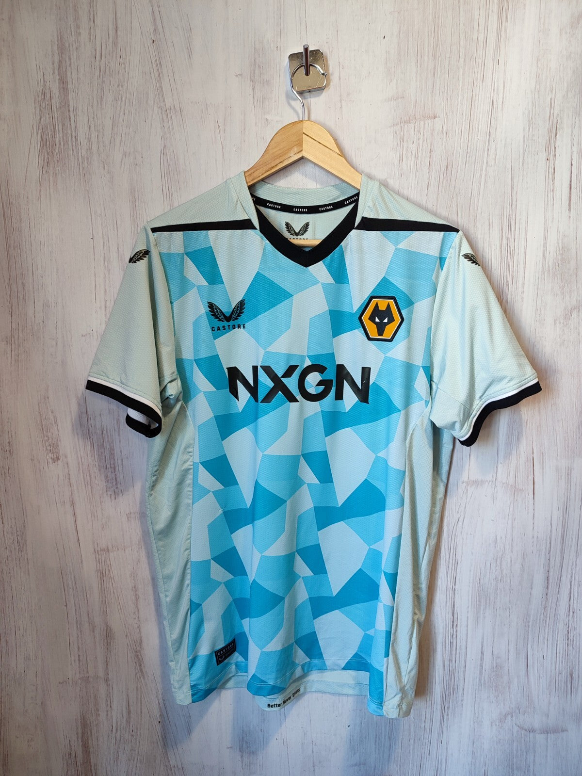 Wolverhampton Wanderers 2022 2023 GK Sz M Wolves shirt jersey kit Goalkeeper #1