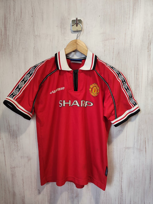 Kids Manchester United 1998 1999 2000 Size XL home shirt jersey soccer football