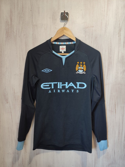 Manchester City 2010 2011 away Sz 34" Umbro shirt jersey soccer football kit L/S