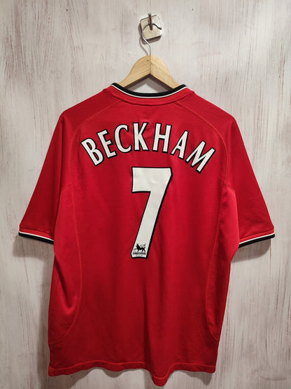 Manchester United 2000 2001 2002 away Size L Umbro shirt jersey football Beckham