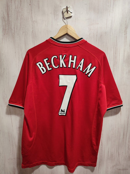 Manchester United 2000 2001 2002 away Size L Umbro shirt jersey football Beckham