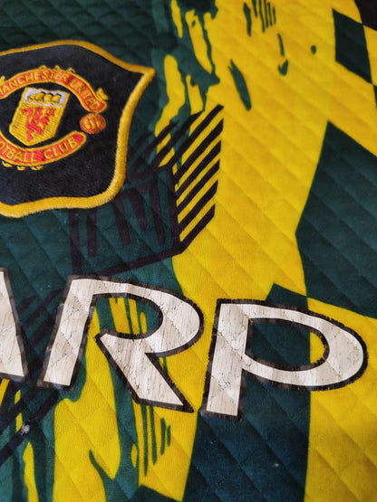 Manchester United 1995 1996 1997 goalkeeper Sz M shirt jersey Schmeichel kit GK