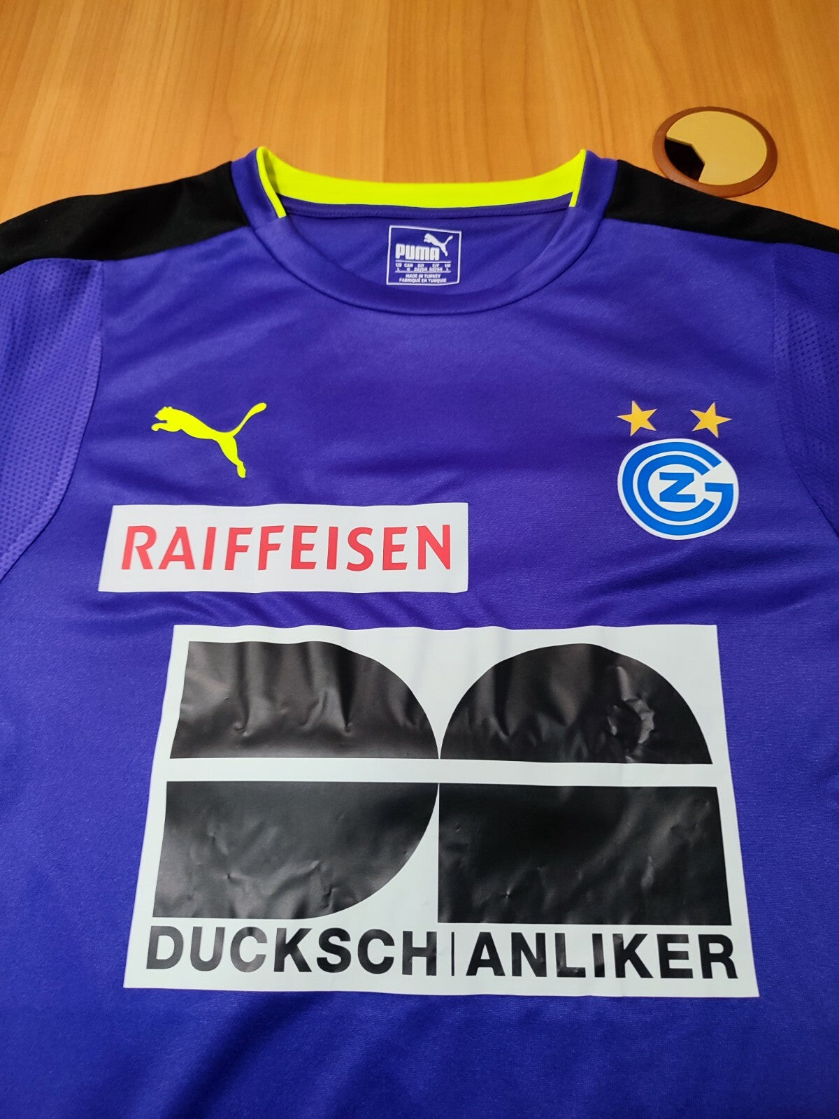 Grasshopper Zurich 2016 2017 GK Sz L Puma football jersey goalkeeper L/S Chande