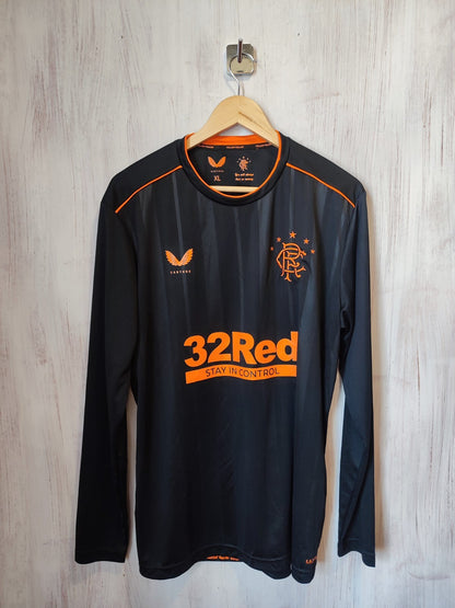 Glasgow Rangers 2020 2021 third Sz XL Castore shirt jersey football kit L/S 3rd