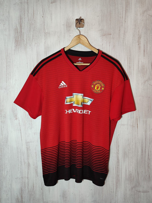 Manchester United 2018 2019 home Size XL Adidas soccer shirt jersey football kit