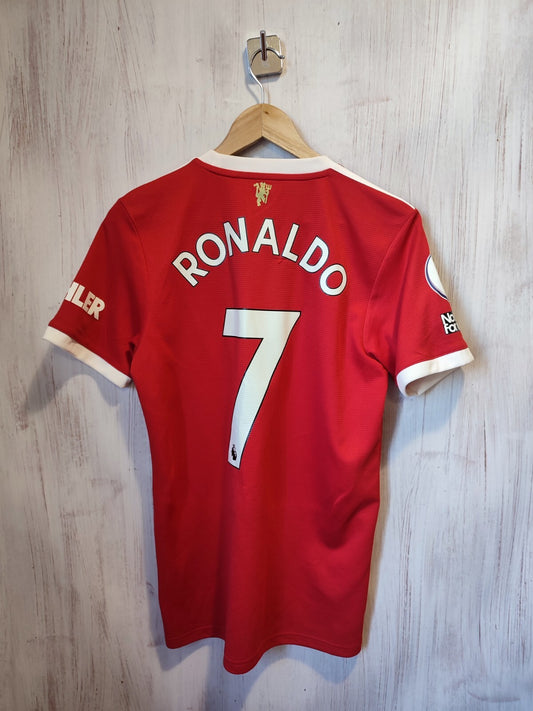 Manchester United 2021 2022 home Size S Adidas shirt jersey football kit Ronaldo
