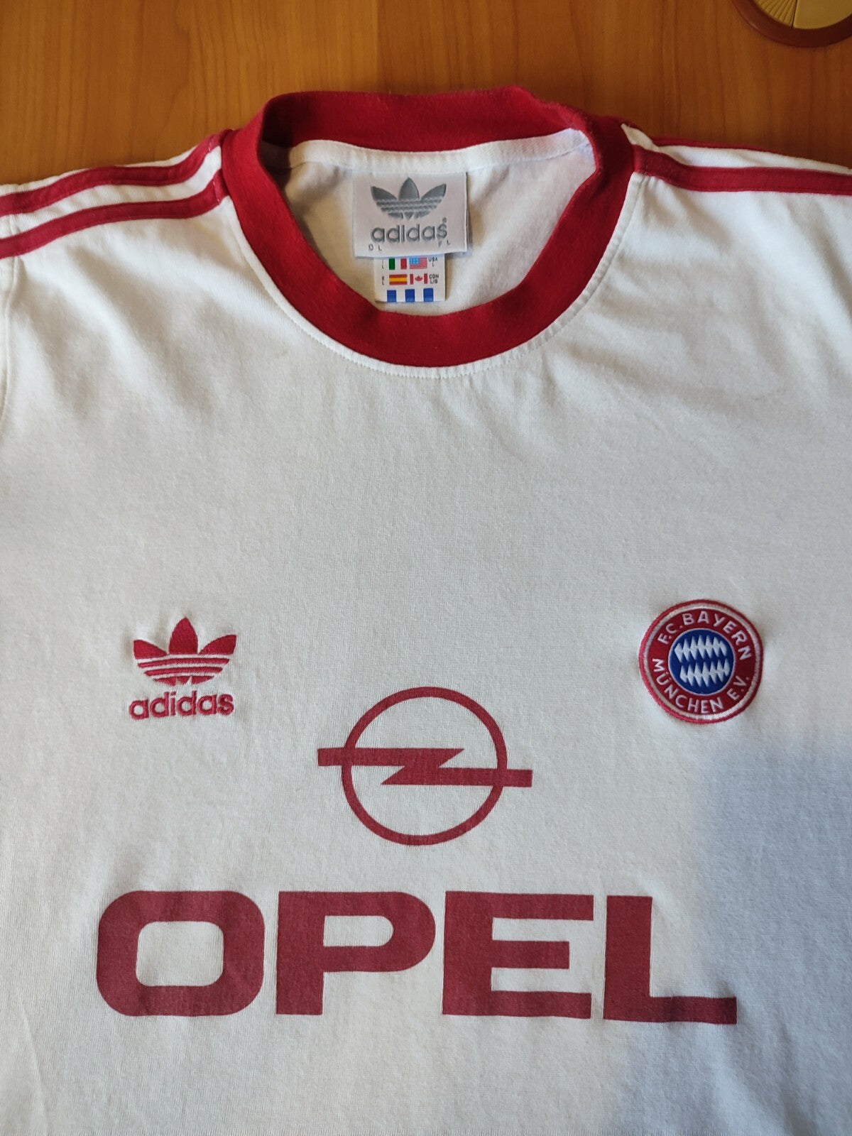 VINTAGE FC Bayern Munich 1989 1990 away Size L shirt jersey kit football soccer