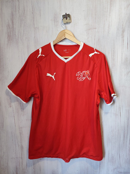 Switzerland 2008 2009 2010 home Sz M Puma soccer shirt jersey football kit Swiss