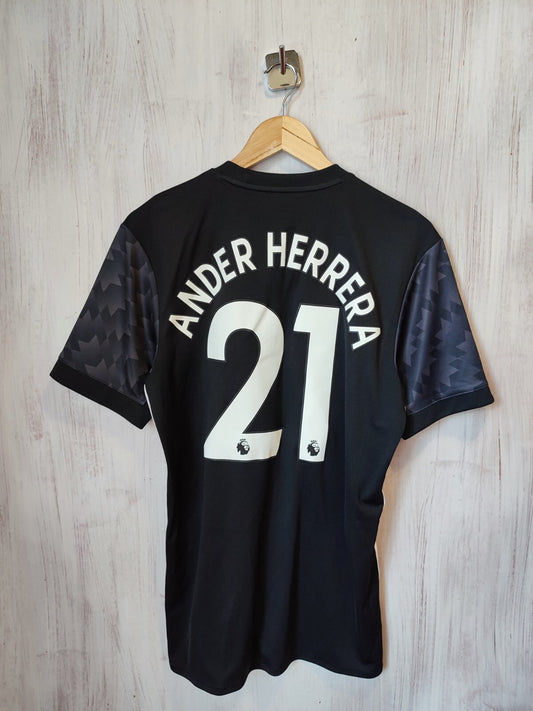 Manchester United 2017 2018 away Size M Adidas shirt jersey football kit Herrera