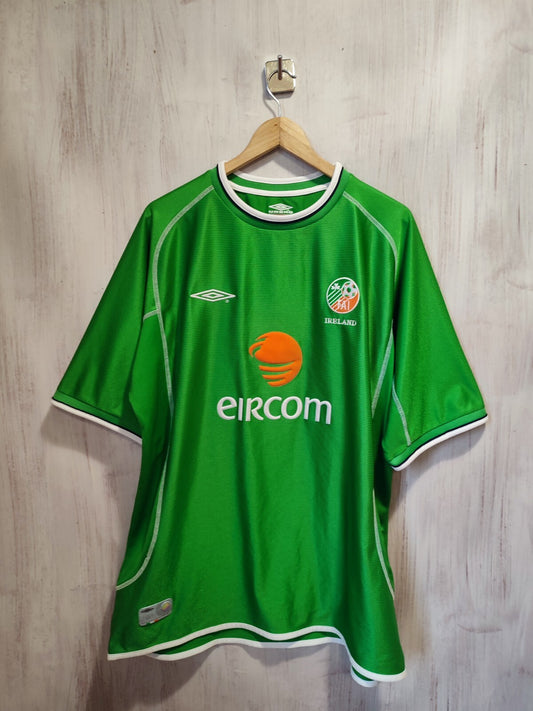 Republic of Ireland 2001 2002 2003 home Size 2XL Umbro shirt jersey football XXL