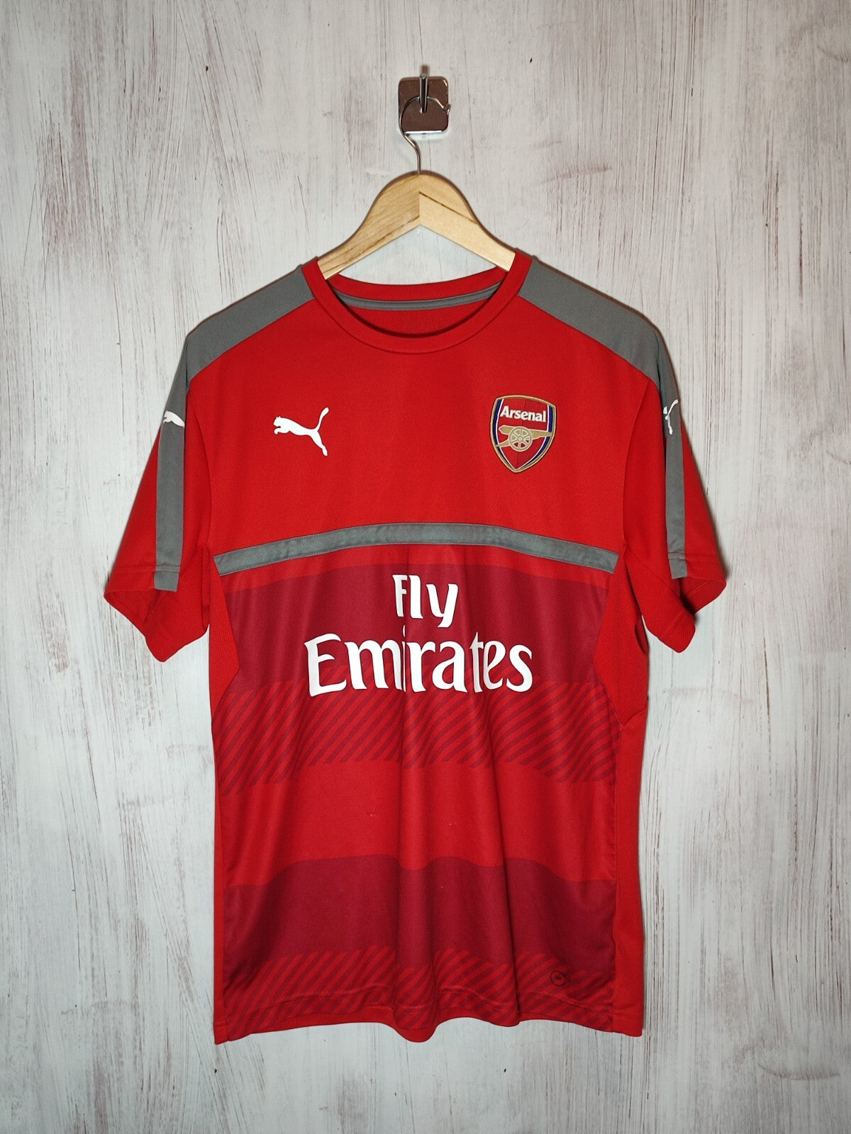 Arsenal London 2016 2017 training Sz S Puma shirt jersey maillot soccer kit tee