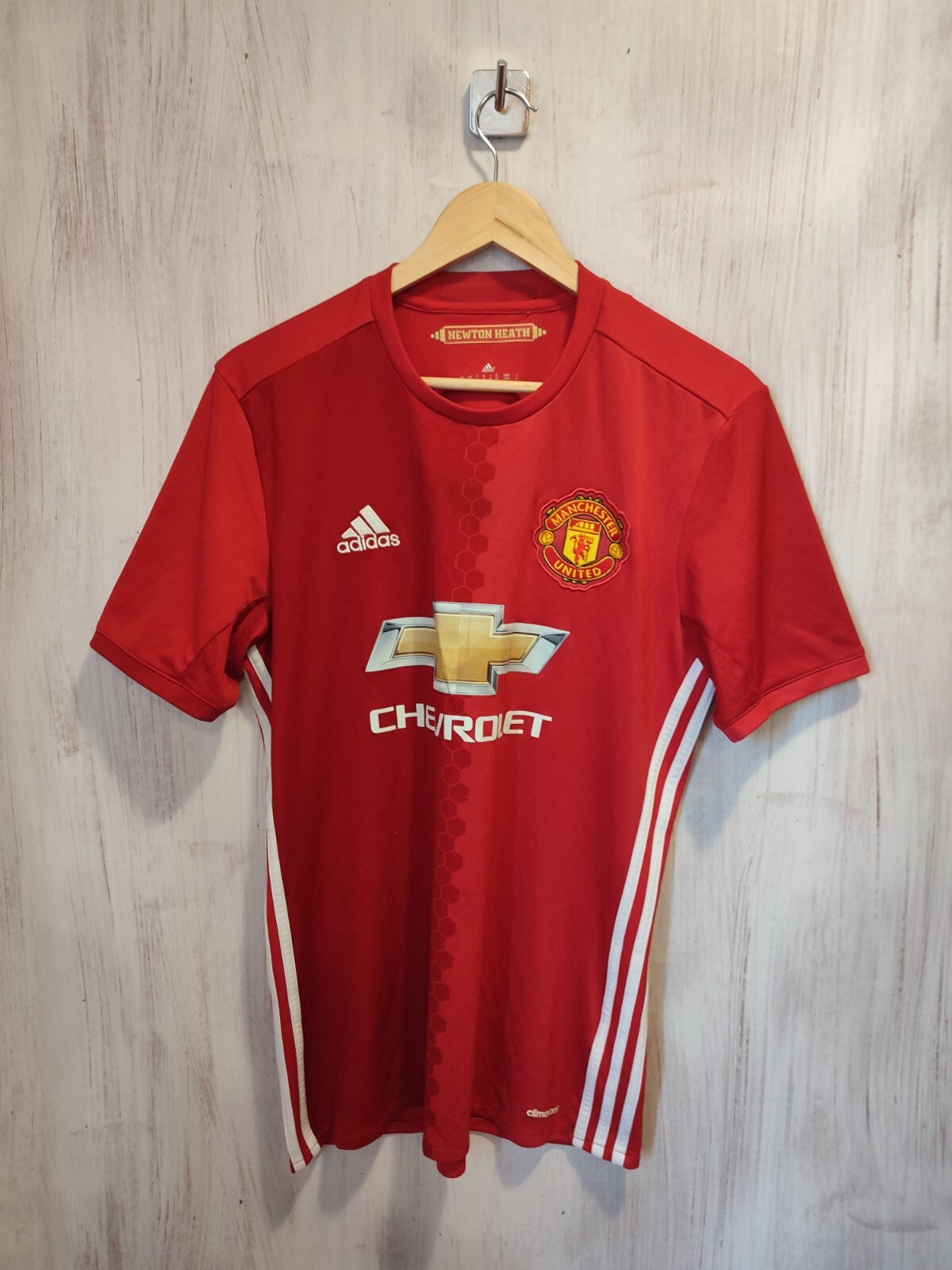 Manchester United 2015 2016 home Size M Adidas soccer shirt jersey football kit