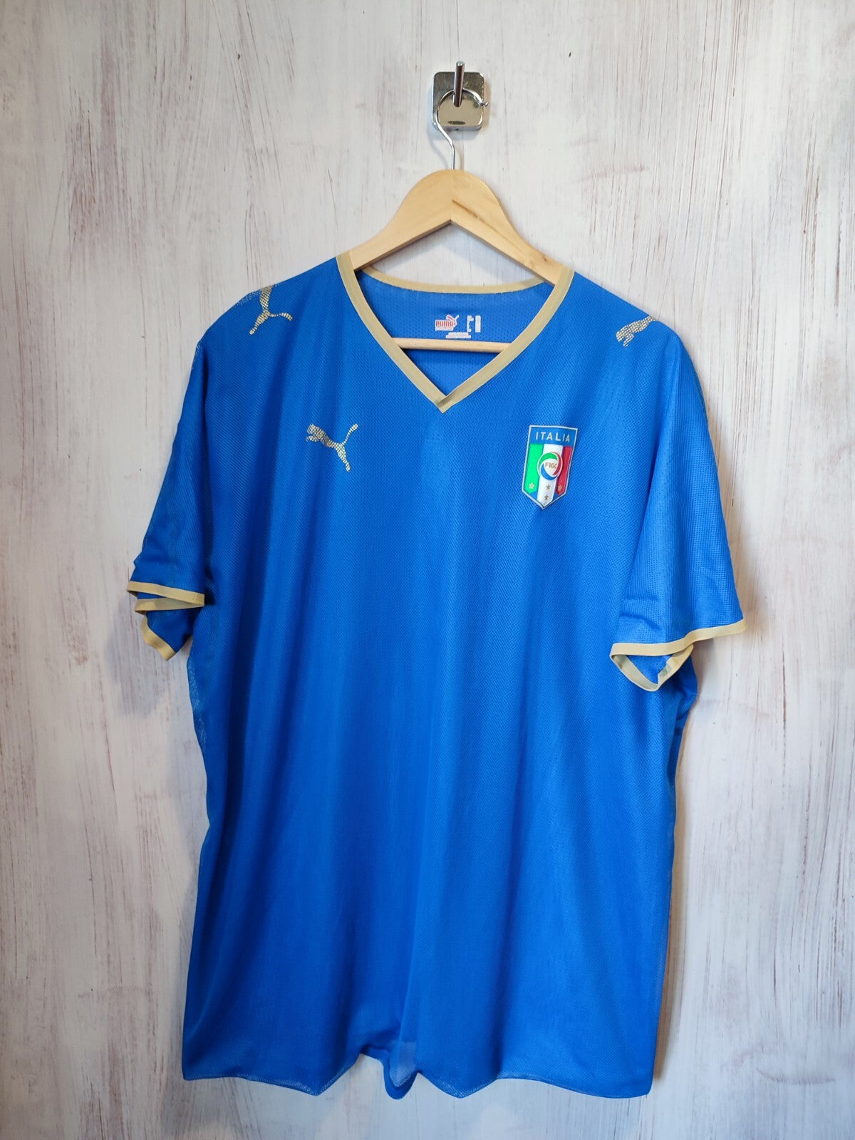 AUTHENTIC Italy 2008 2009 home Size 2XL Puma shirt jersey Italia soccer kit XXL