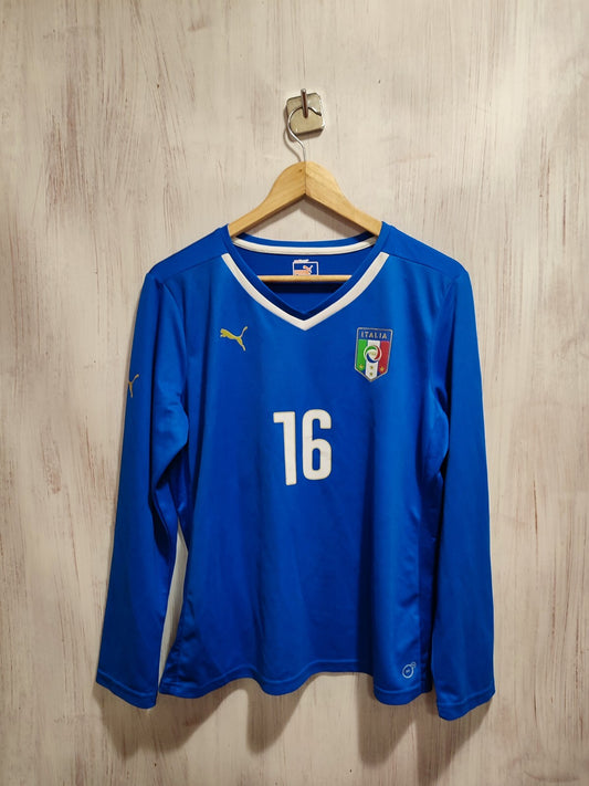 Women's Italy national team 2014 2015 home Sz XL shirt jersey kit L/S  football