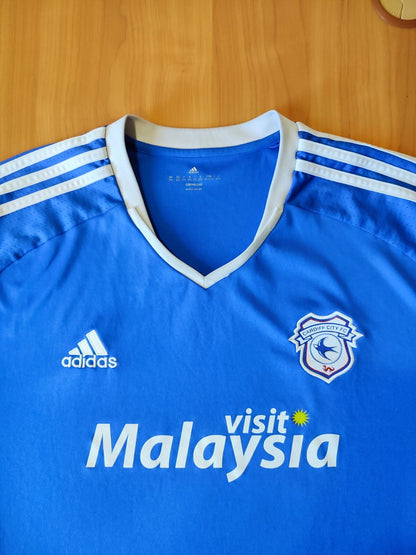 FC Cardiff City 2016 2017 home Size 2XL football shirt jersey soccer kit tee XXL