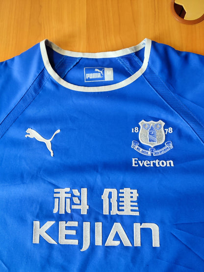 FC Everton 2003 2004 home Sz M Puma football shirt jersey soccer kit Anniversary
