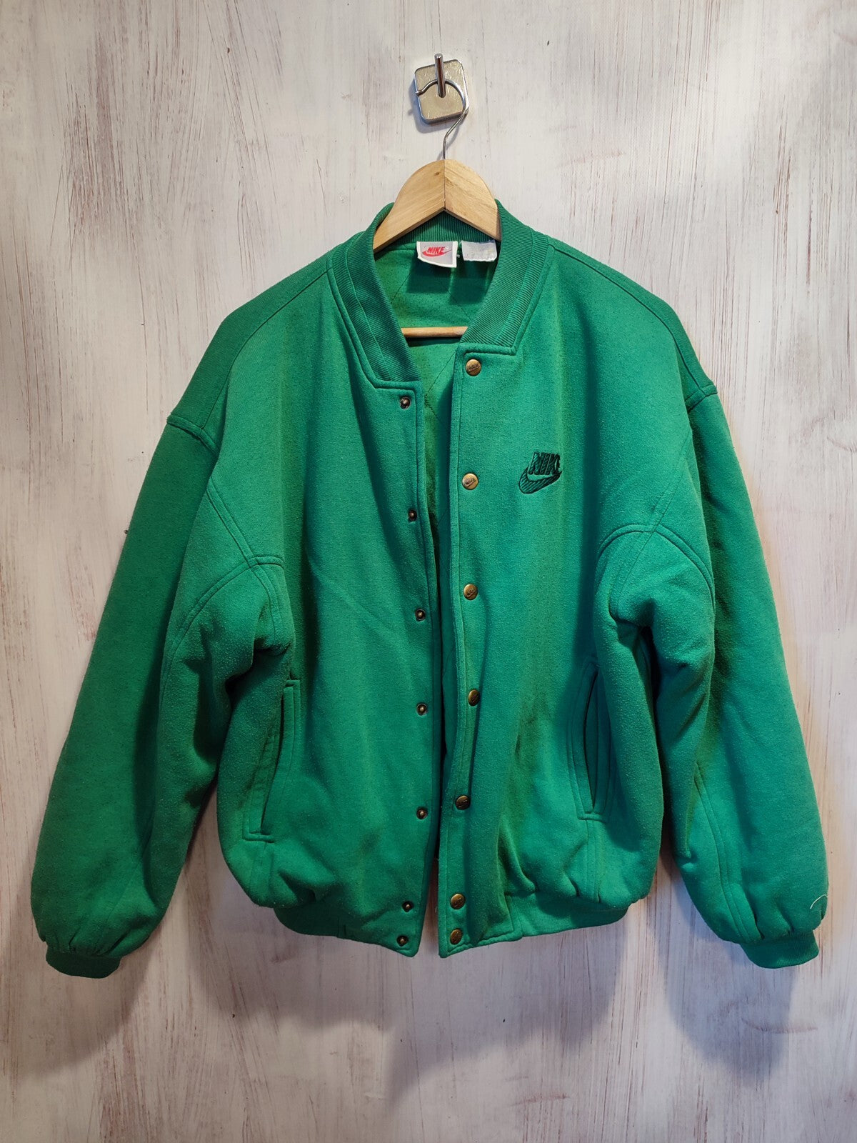 Nike Size S jacket sweater sweatshirt Hoodie Green Zip Top training