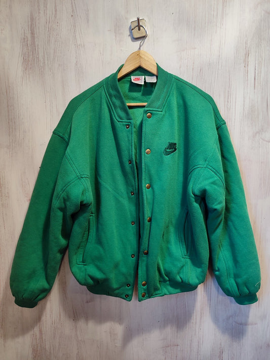 Nike Size S jacket sweater sweatshirt Hoodie Green Zip Top training