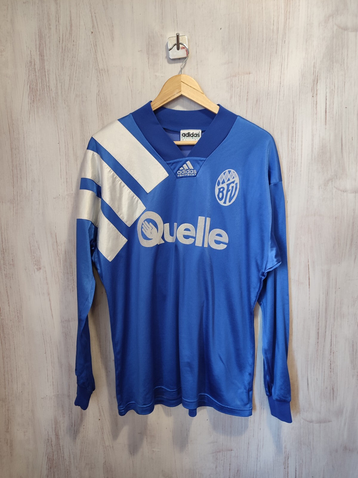 VINTAGE BFV Bayern 1990's Sz L shirt jersey soccer football trikot kit 90's L/S