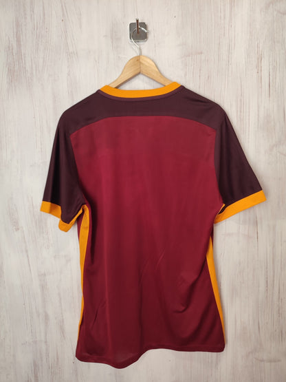 AUTHENTIC AS Roma 2015 2016 home Sz L Nike shirt jersey football soccer kit tee