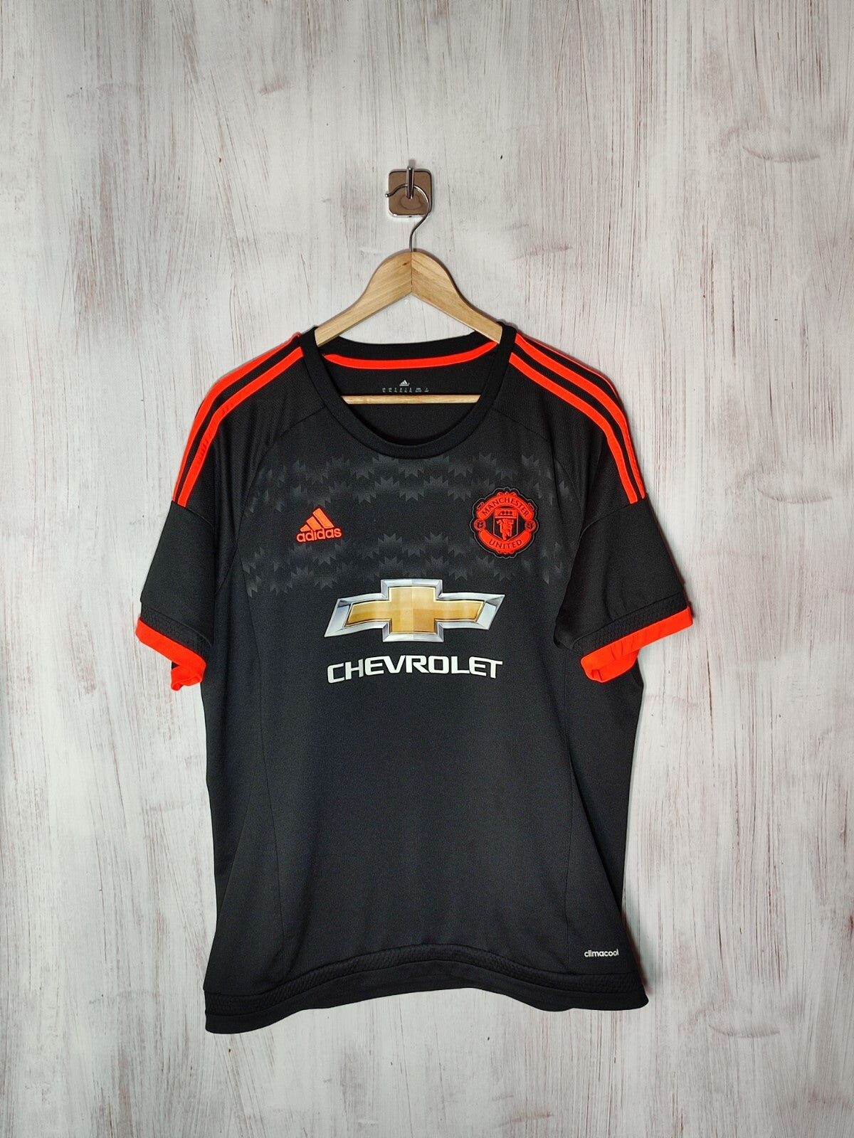 Manchester United 2015 2016 third Size XL Adidas soccer shirt jersey 3rd kit tee