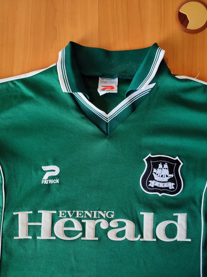 Plymouth Argyle 2001 2002 home Sz 46/48" soccer shirt jersey football Patrick