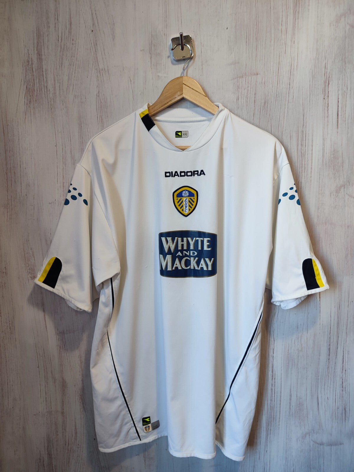 Leeds United 2004 2005 home 2XL jersey shirt soccer football vintage kit tee XXL