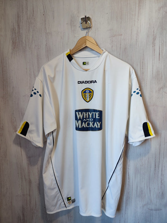 Leeds United 2004 2005 home 2XL jersey shirt soccer football vintage kit tee XXL