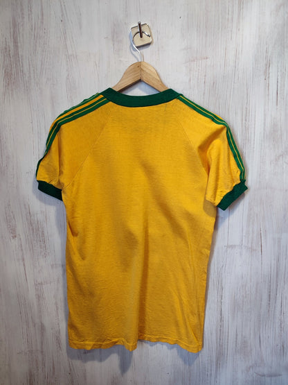 Brasil 1980's home Sz S shirt jersey soccer football kit Brazil maillot tee 80's