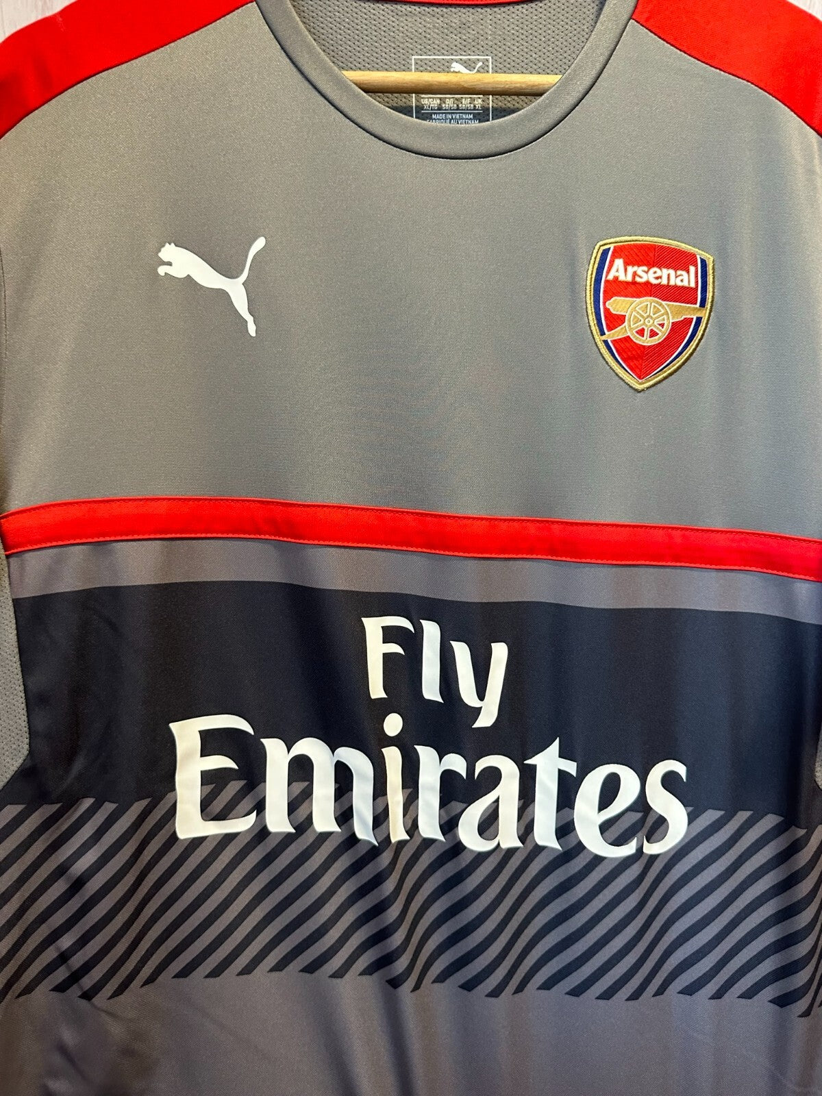 Arsenal London 2016 2017 Training Size XL Puma shirt jersey maillot soccer kit