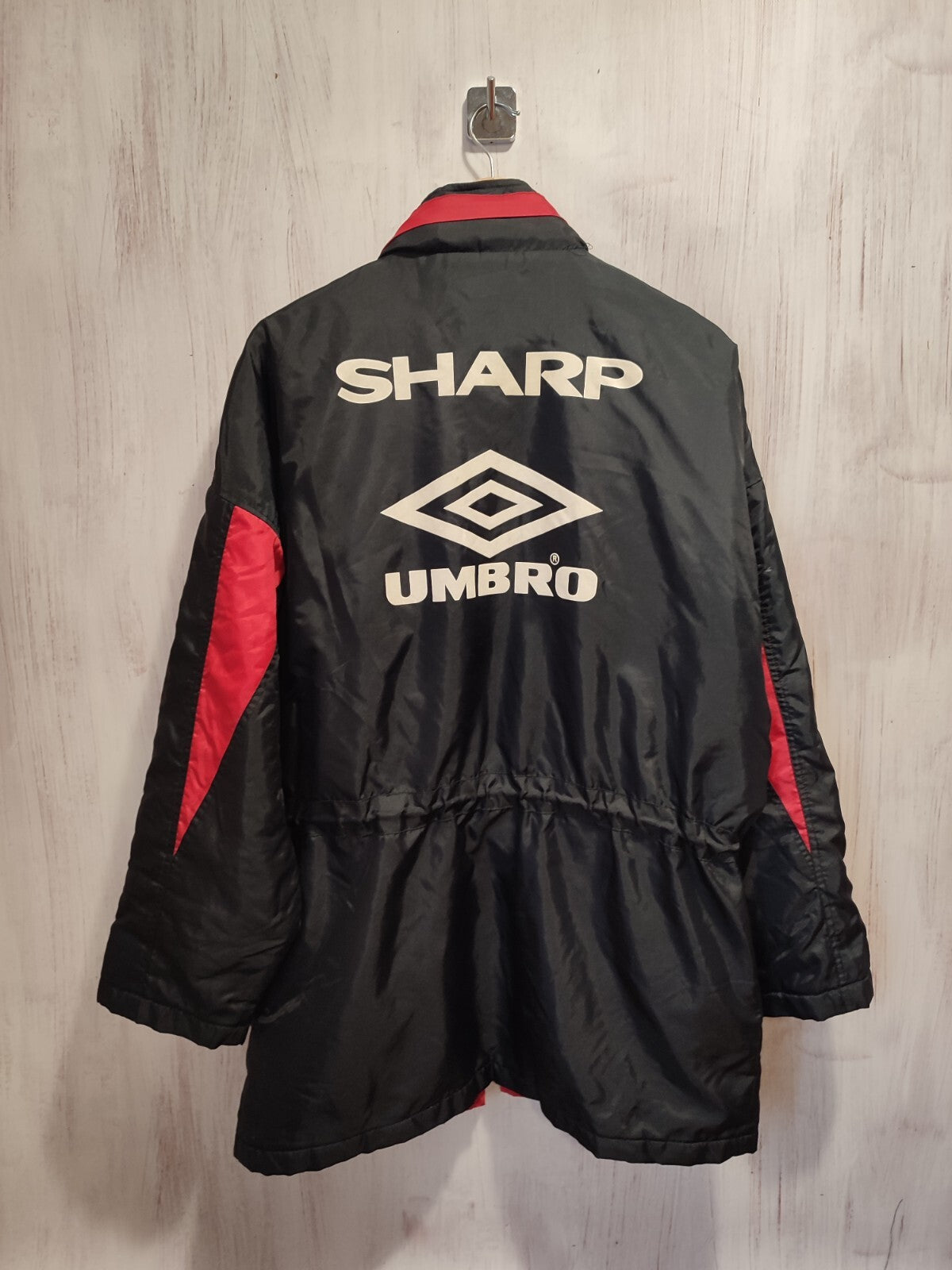 VINTAGE Manchester United 1992 1993 Sz M Umbro jacket football soccer bench coat