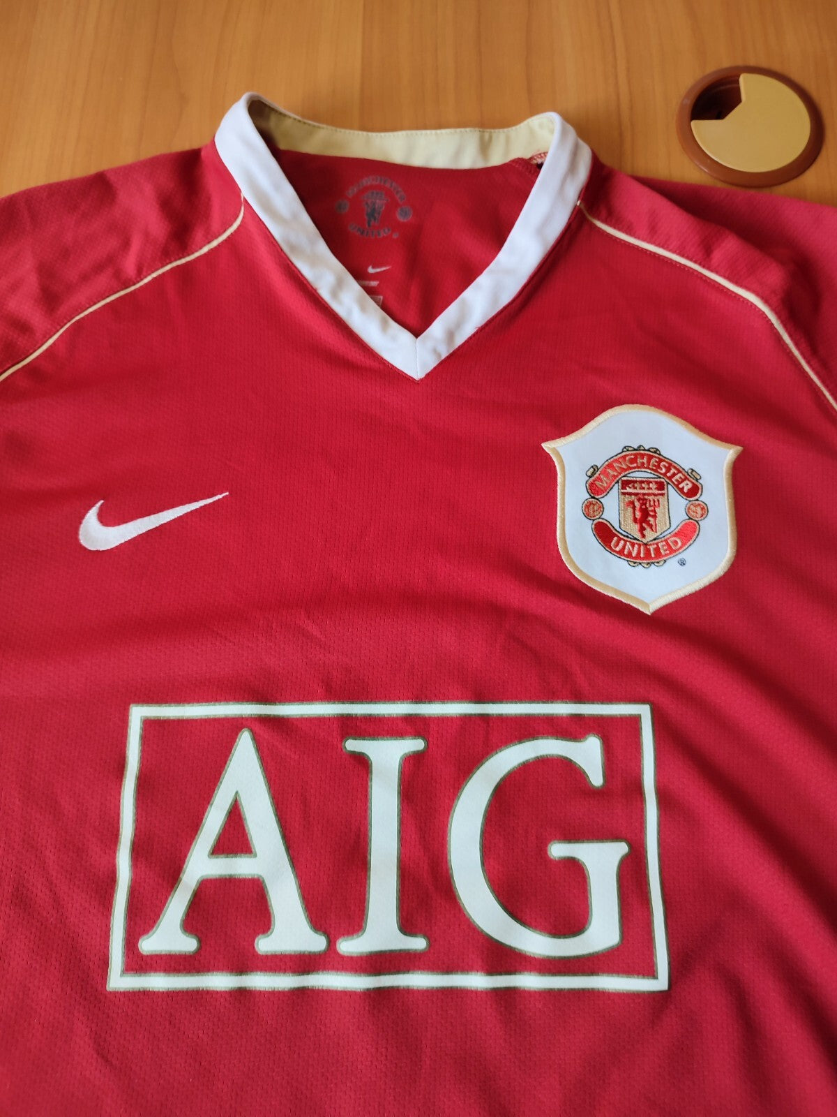 Manchester United 2006 2007 home Size M shirt jersey football soccer kit maillot