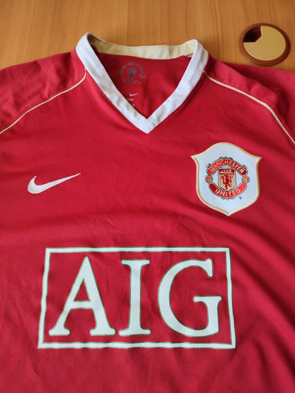 Manchester United 2006 2007 home Size M shirt jersey football soccer kit maillot