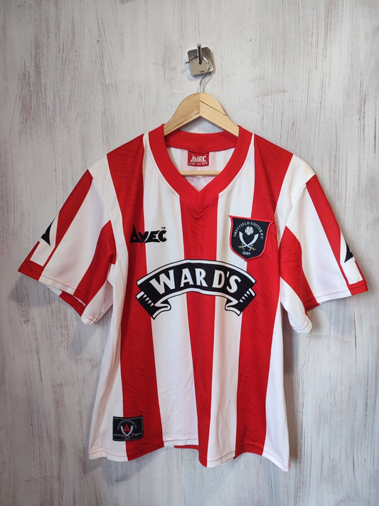 Sheffield United 1996 1997 home Size S Avec shirt jersey soccer football kit tee