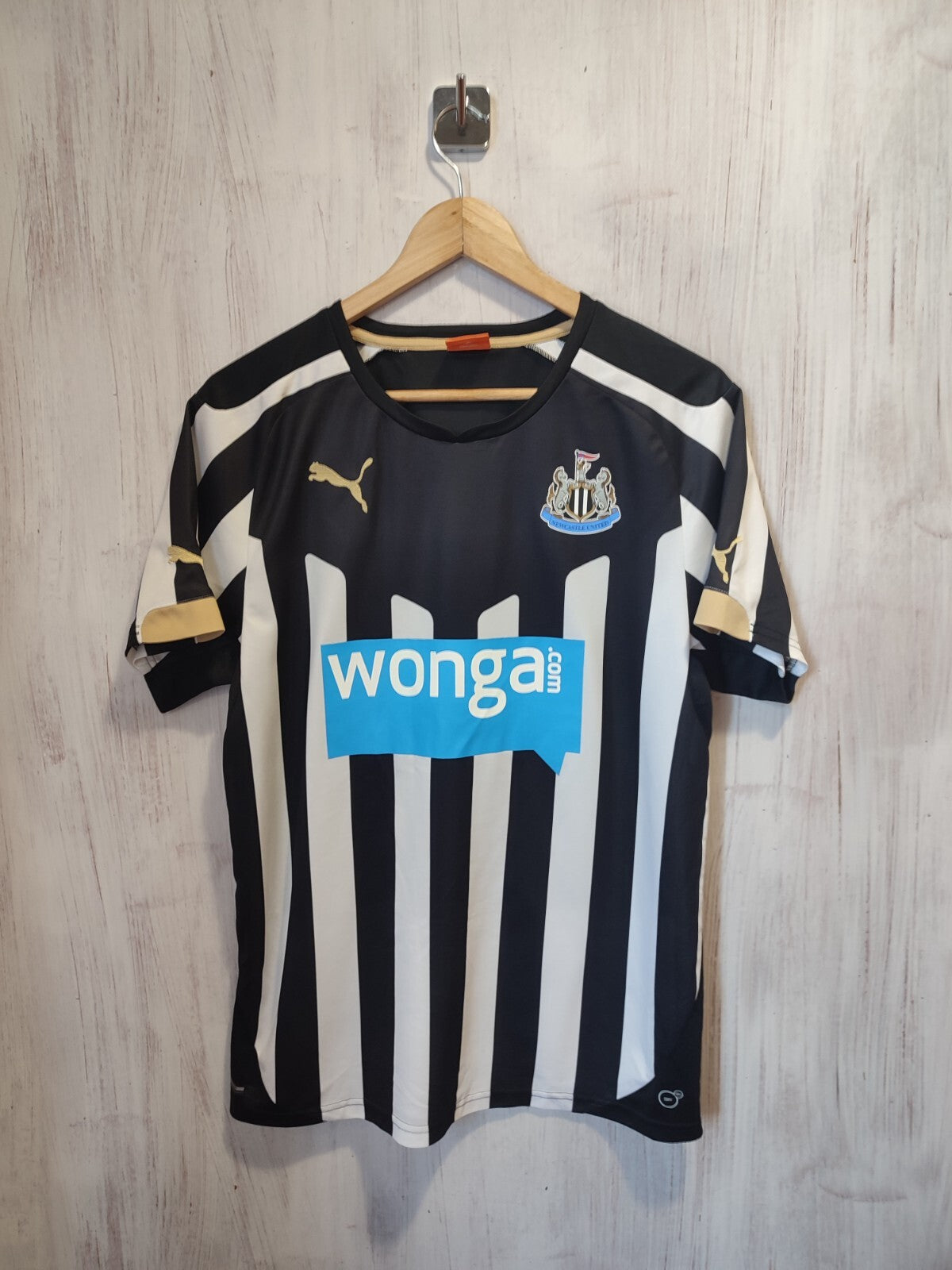 Newcastle United 2014 2015 home Sz S Puma football shirt jersey maillot kit tee