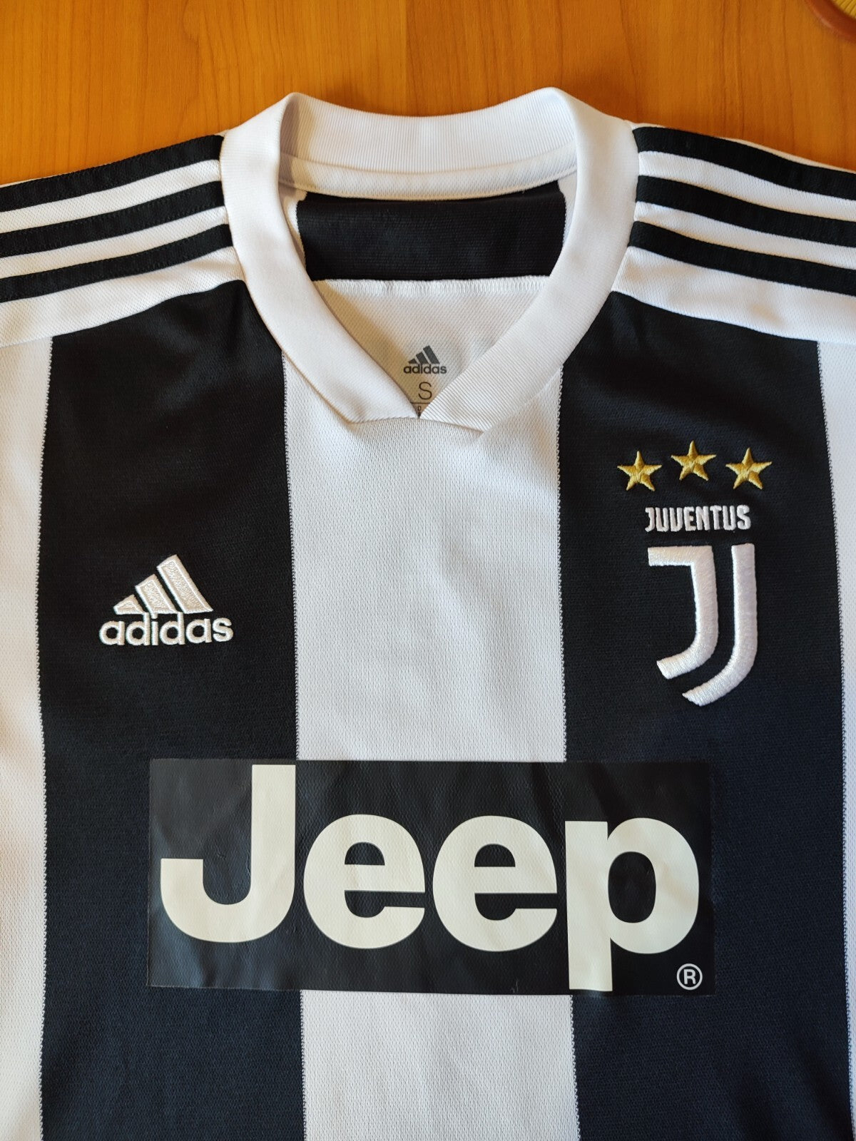 Juventus 2018 2019 home Sz S Adidas shirt jersey soccer football kit tee Ronaldo