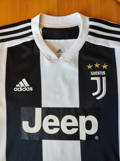 Juventus 2018 2019 home Sz S Adidas shirt jersey soccer football kit tee Ronaldo
