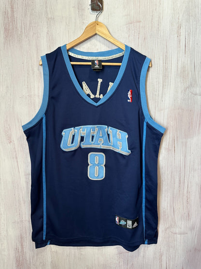 Utah Jazz #8 Deron Williams Size XL (52) Adidas basketball shirt jersey kit tee