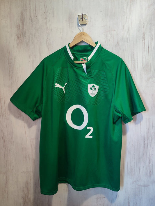 Irish IRFU 2011 2012 home Sz 2XL rugby jersey shirt maillot kit trikot Puma XXL