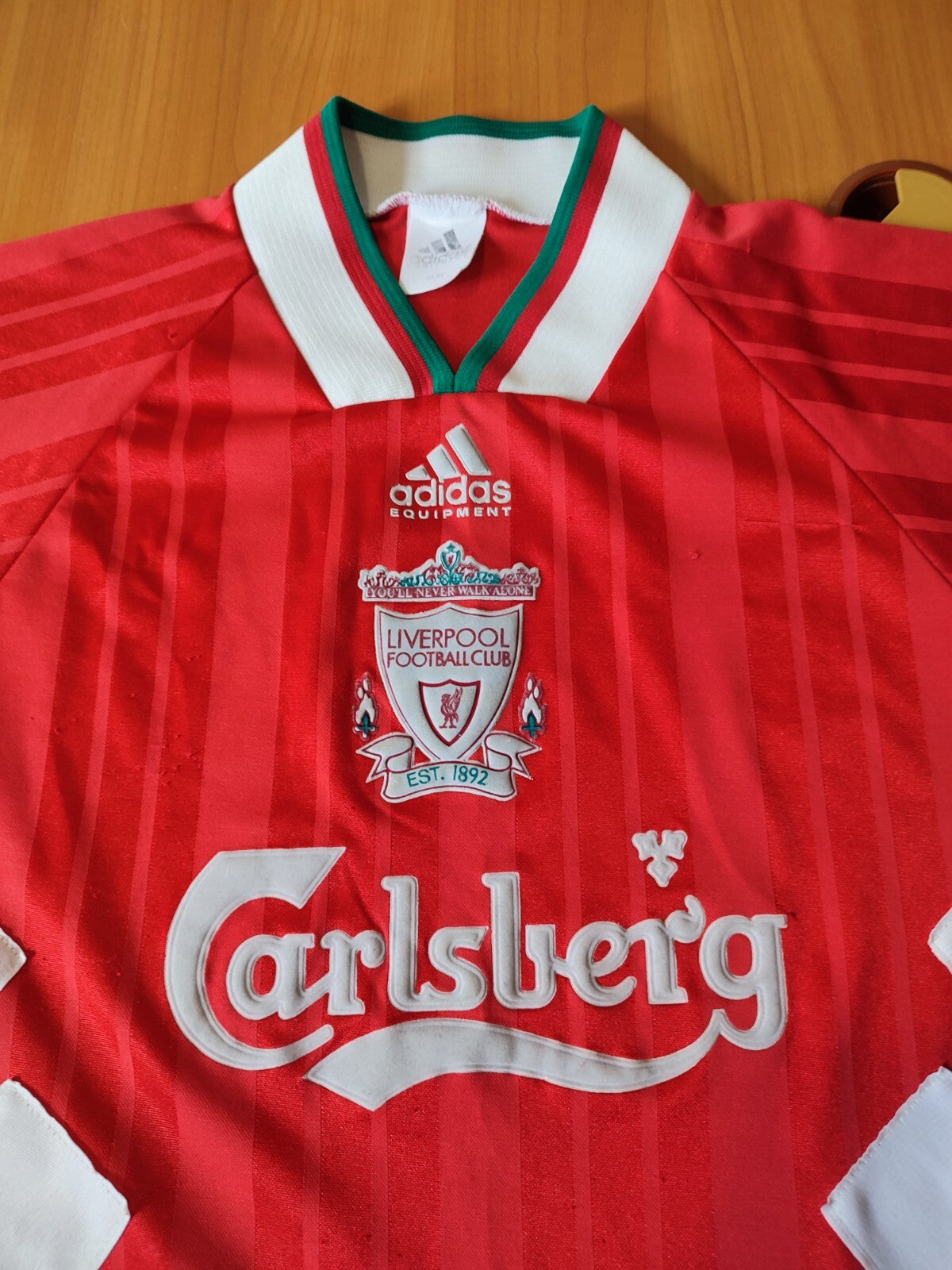 VINTAGE FC Liverpool 1993 1994 1995 home Size L shirt jersey football kit Adidas