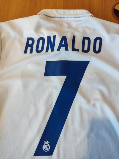 Real Madrid 2016 2017 home Sz S soccer shirt jersey football maillot kit Ronaldo