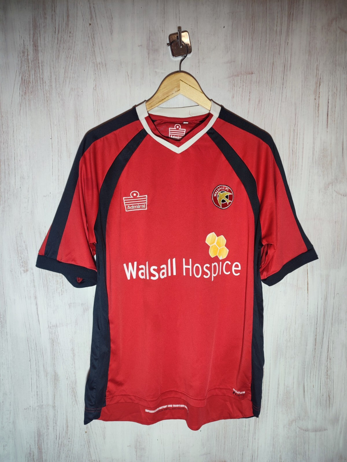 Walsall FC 2010 2011 home Size XL shirt jersey soccer football tee kit vintage