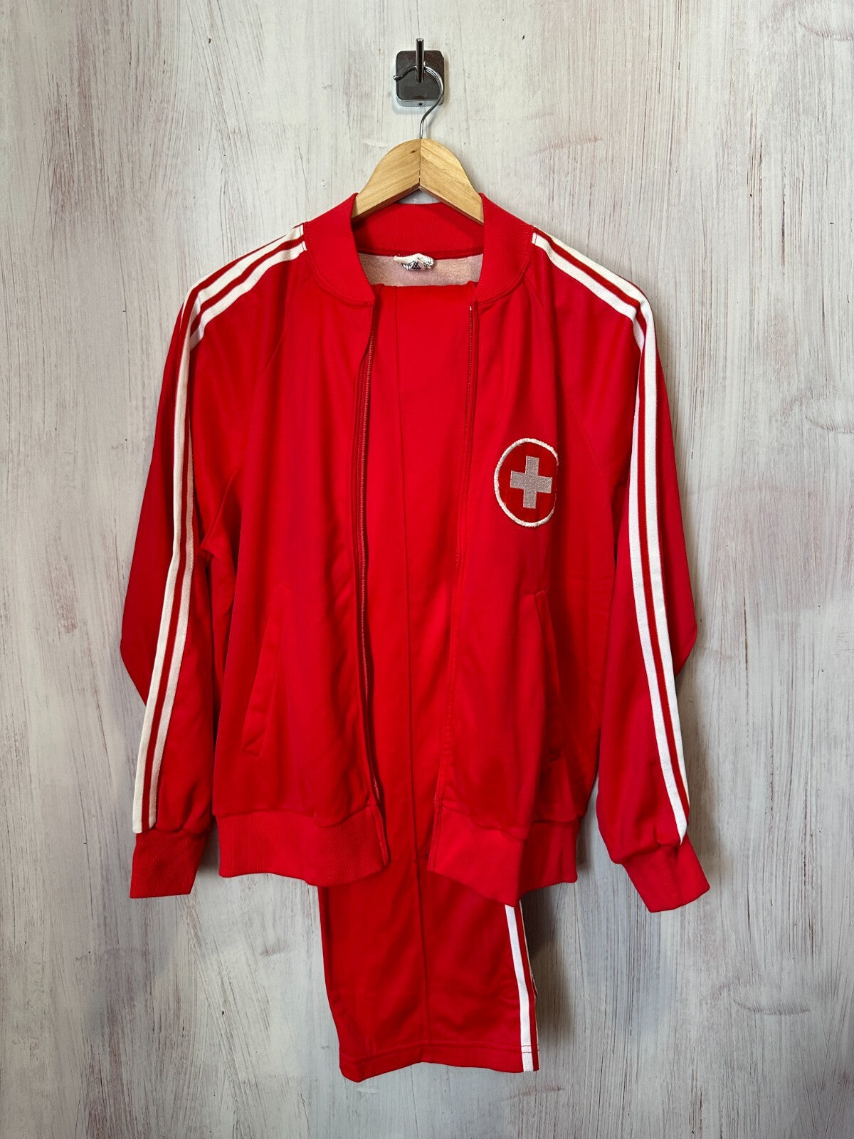 Switzerland  1970's Sz S Adidas Ventex ATP Swiss jacket tracksuit pants 1980's