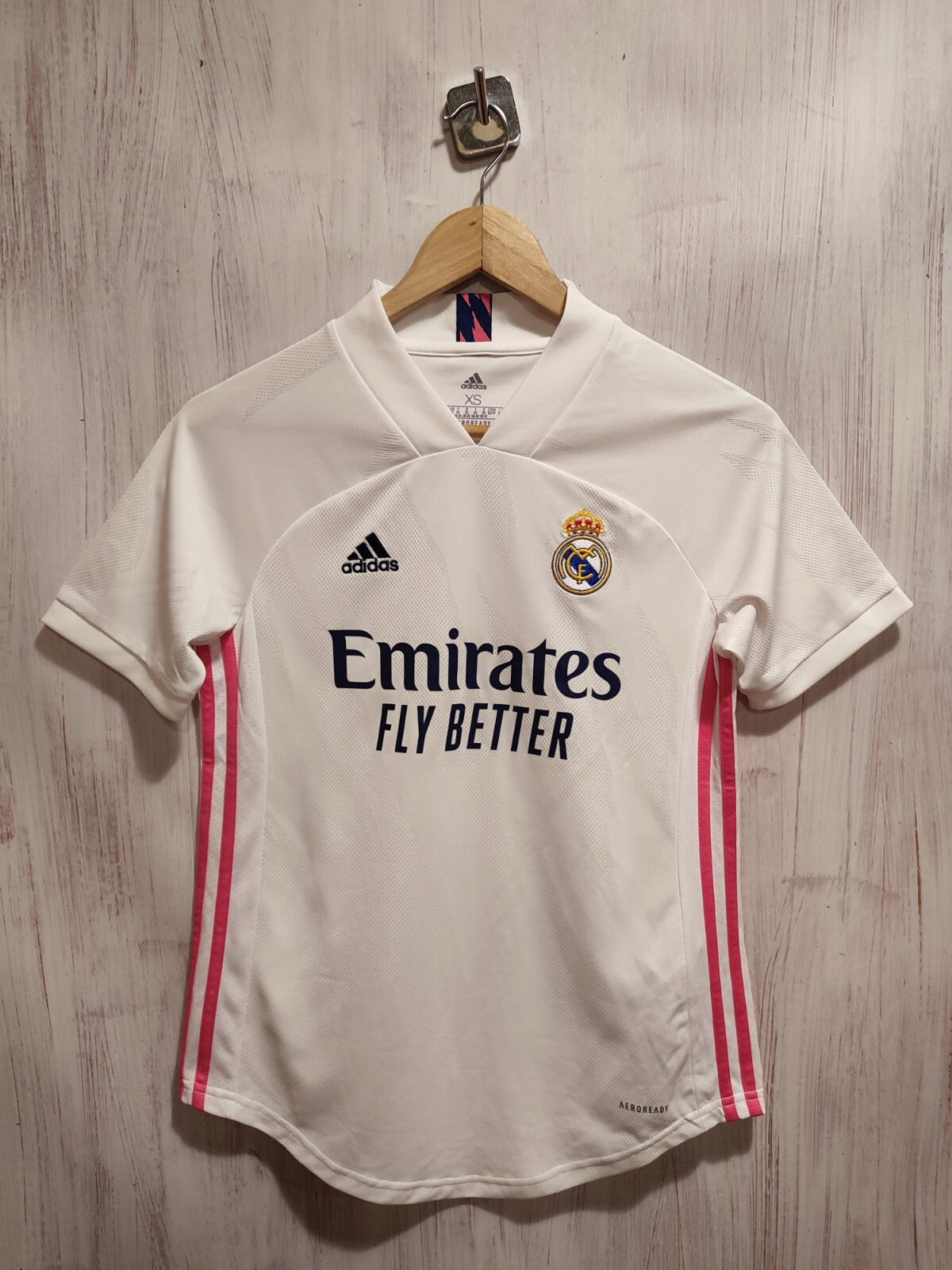 Women Real Madrid 2020 2021 home Sz XS Adidas shirts jersey football kit trikot