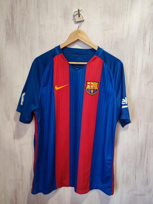 Barcelona 2016 2017 home Sz XL shirt jersey Barca FCB soccer football kit Suarez