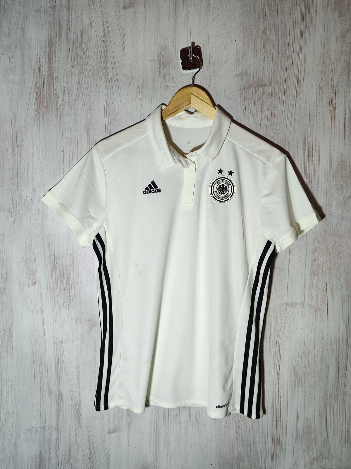 womens Deutschland 2017 2018 Size L Germany polo shirt jersey trikot Ladies kit