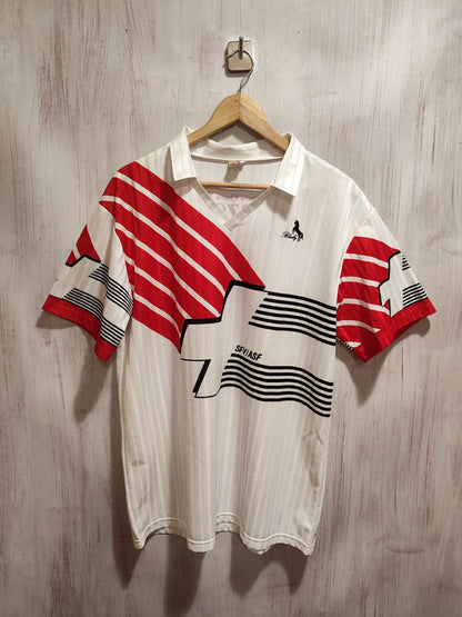 Switzerland 1990 1991 away Size L Blacky soccer shirt jersey football kit Swiss