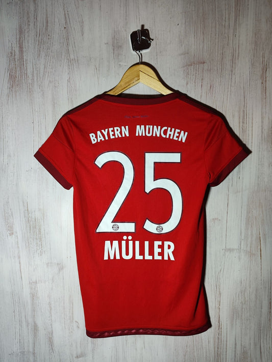 women's FC Bayern Munich 2015 2016 home Sz S Adidas shirt jersey soccer football
