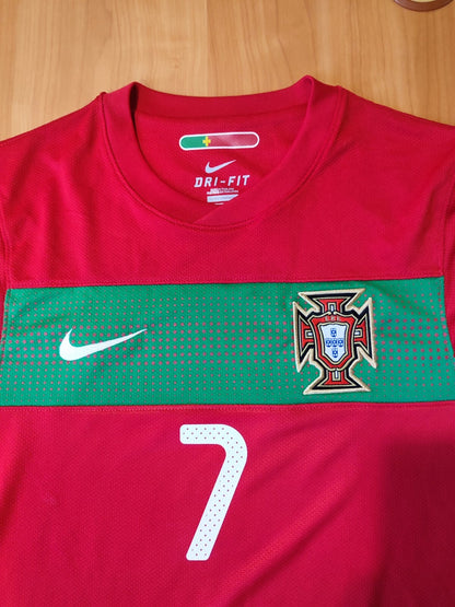 Portugal 2010 2011 2012 home Sz S soccer shirt jersey Nike football kit Ronaldo
