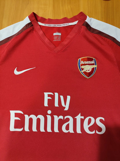 Arsenal London 2008 2009 2010 home Size M Nike football shirt soccer jersey kit